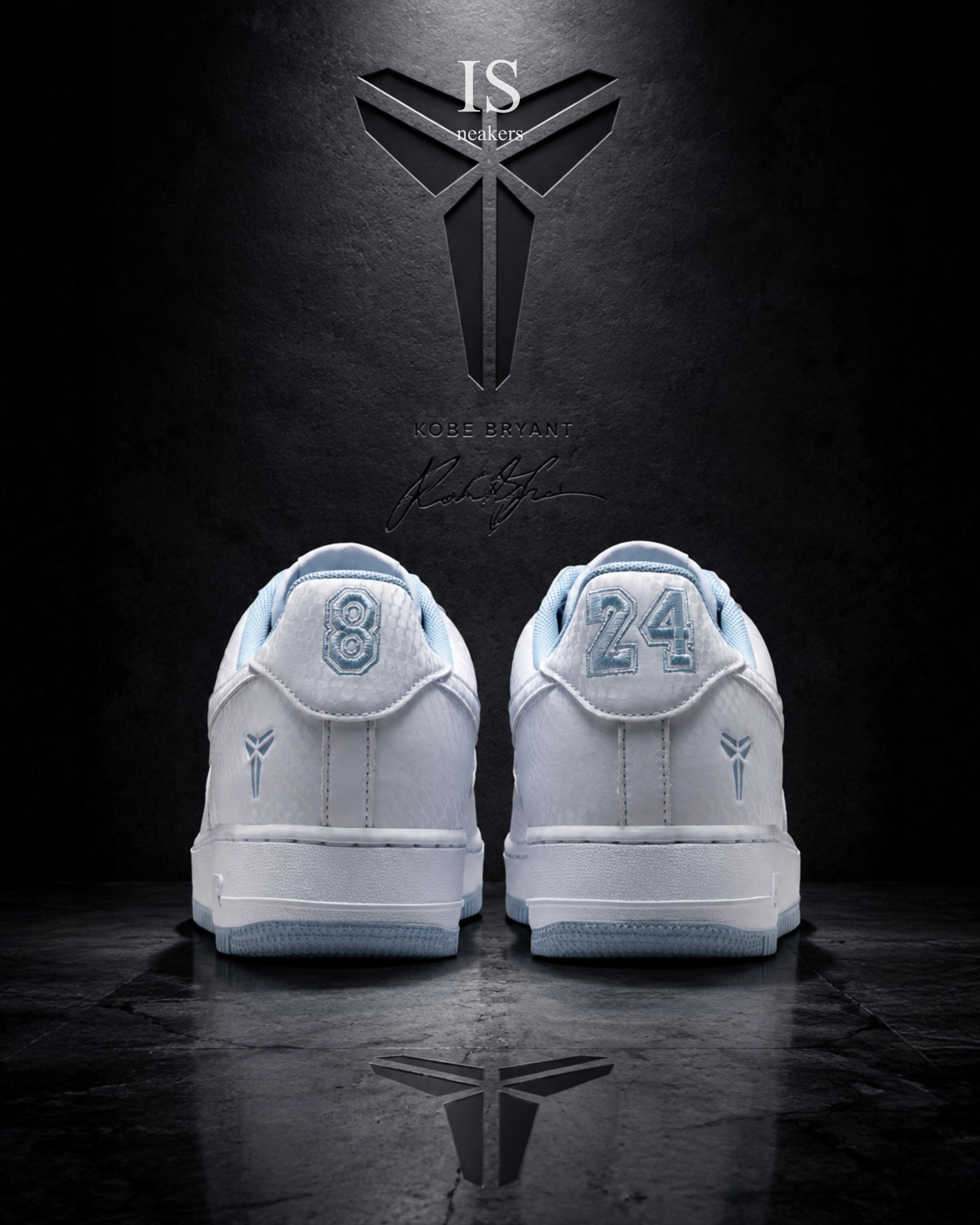 KTQ STORE ‧ Kobe Bryant x Nike Air Force 1 Low "Armory Blue"  IB0018-103