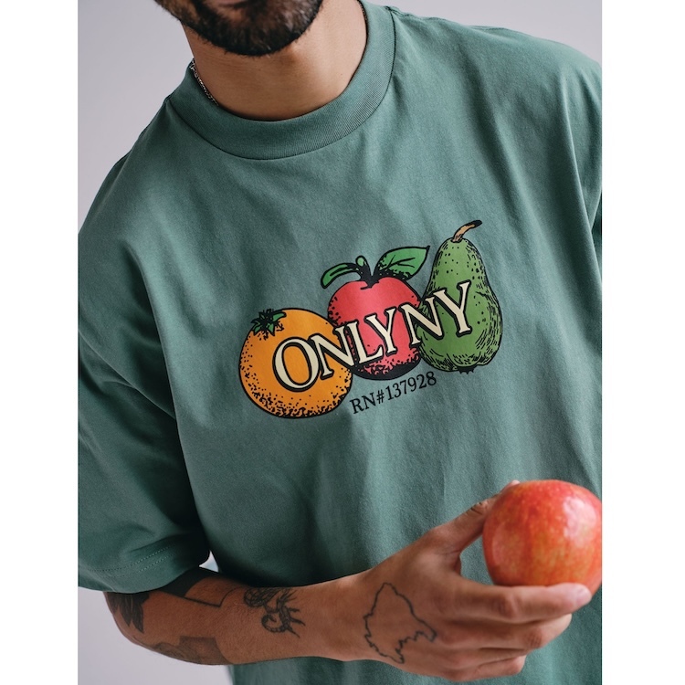 Only NY - TEON1412 Fruit Cart Classics T-Shirt - Collegiate Green