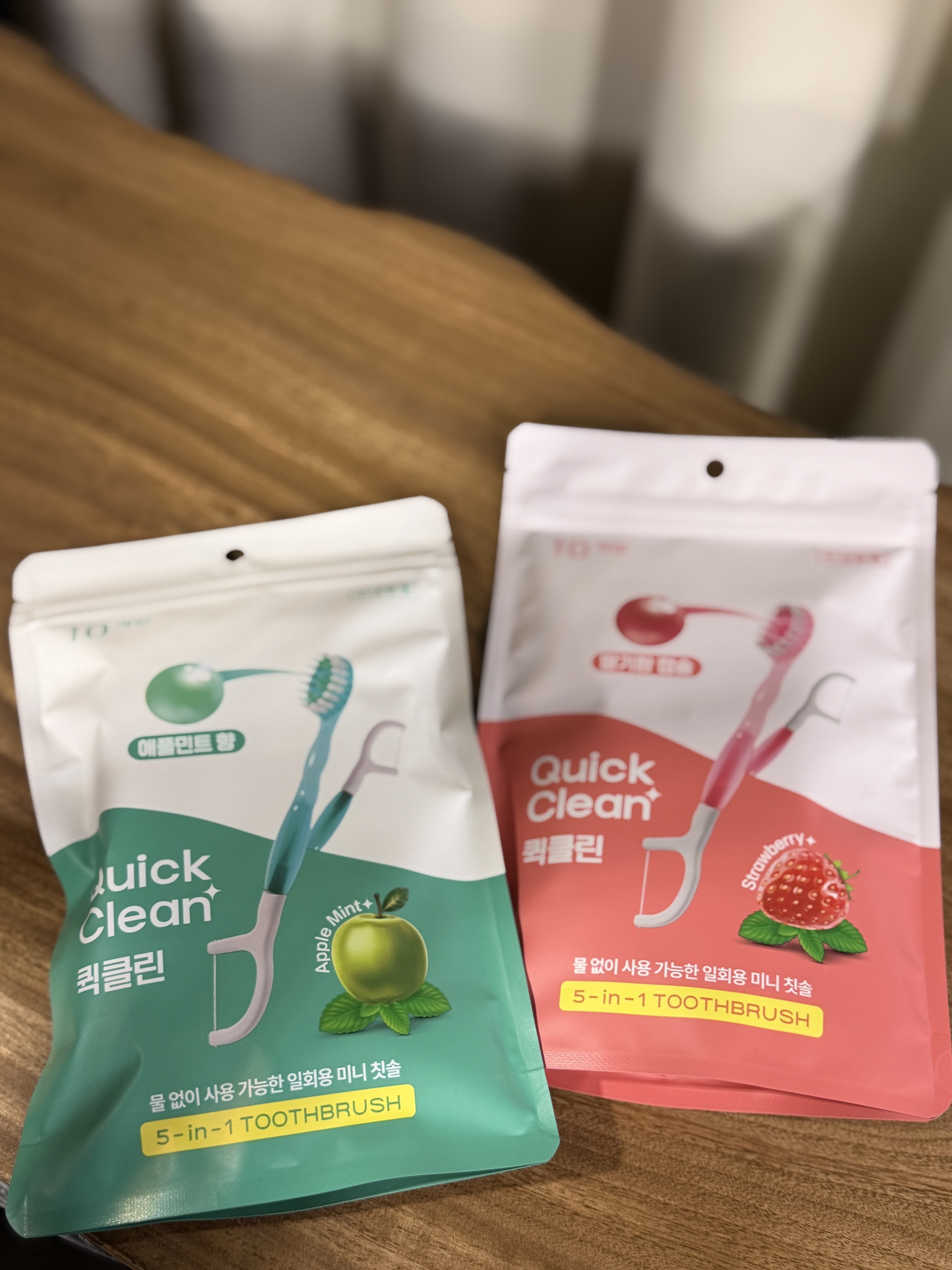 Quick Clean 5-in-1 【無需用水】多功能拋棄式迷你牙刷（3味 / 10入裝） 不設退換