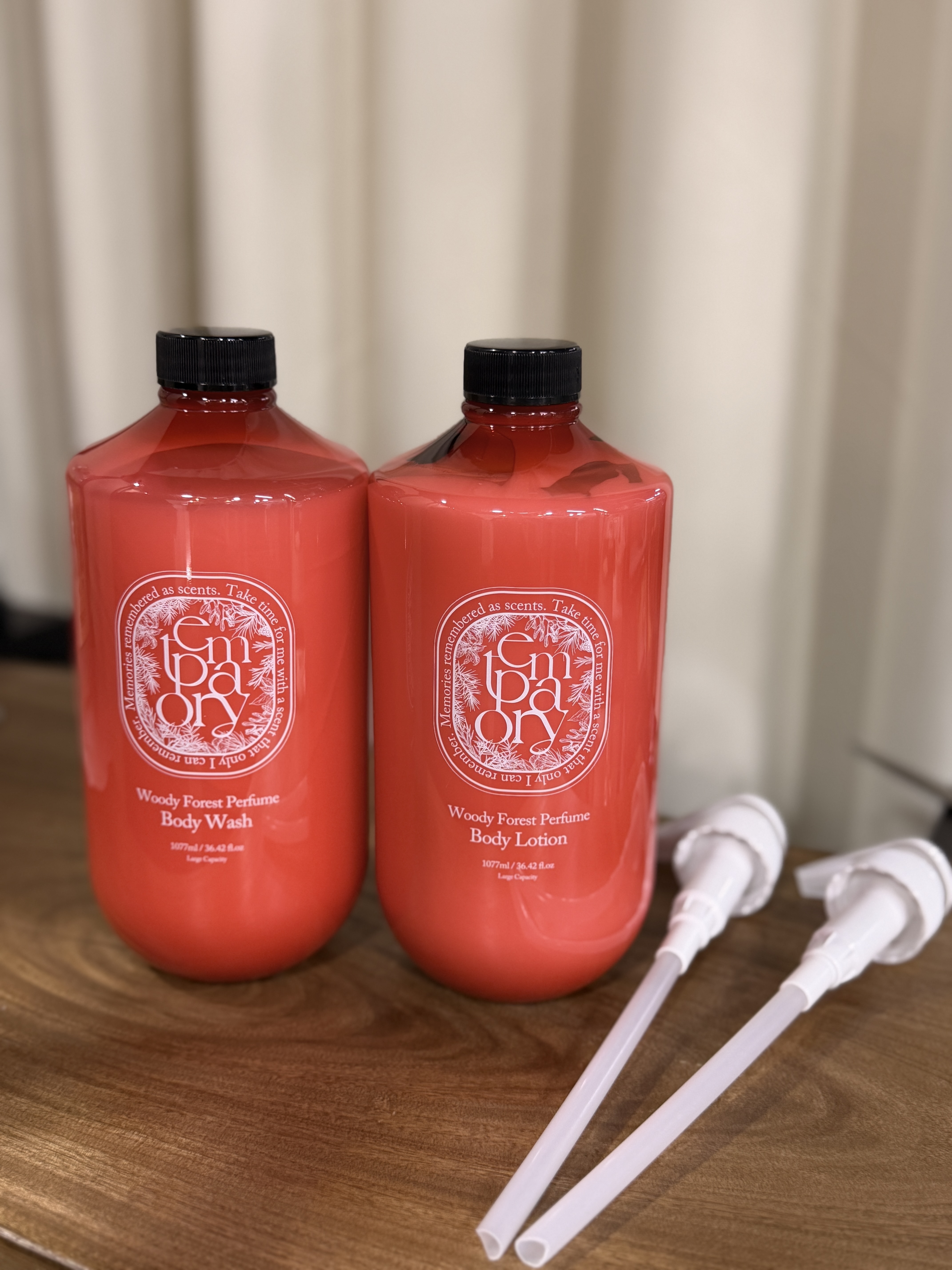 韓國香氛洗護品牌 empathy 推出嘅 Woody Forest Perfume（木質森林香水系列）超大容量洗護雙星 不設退換