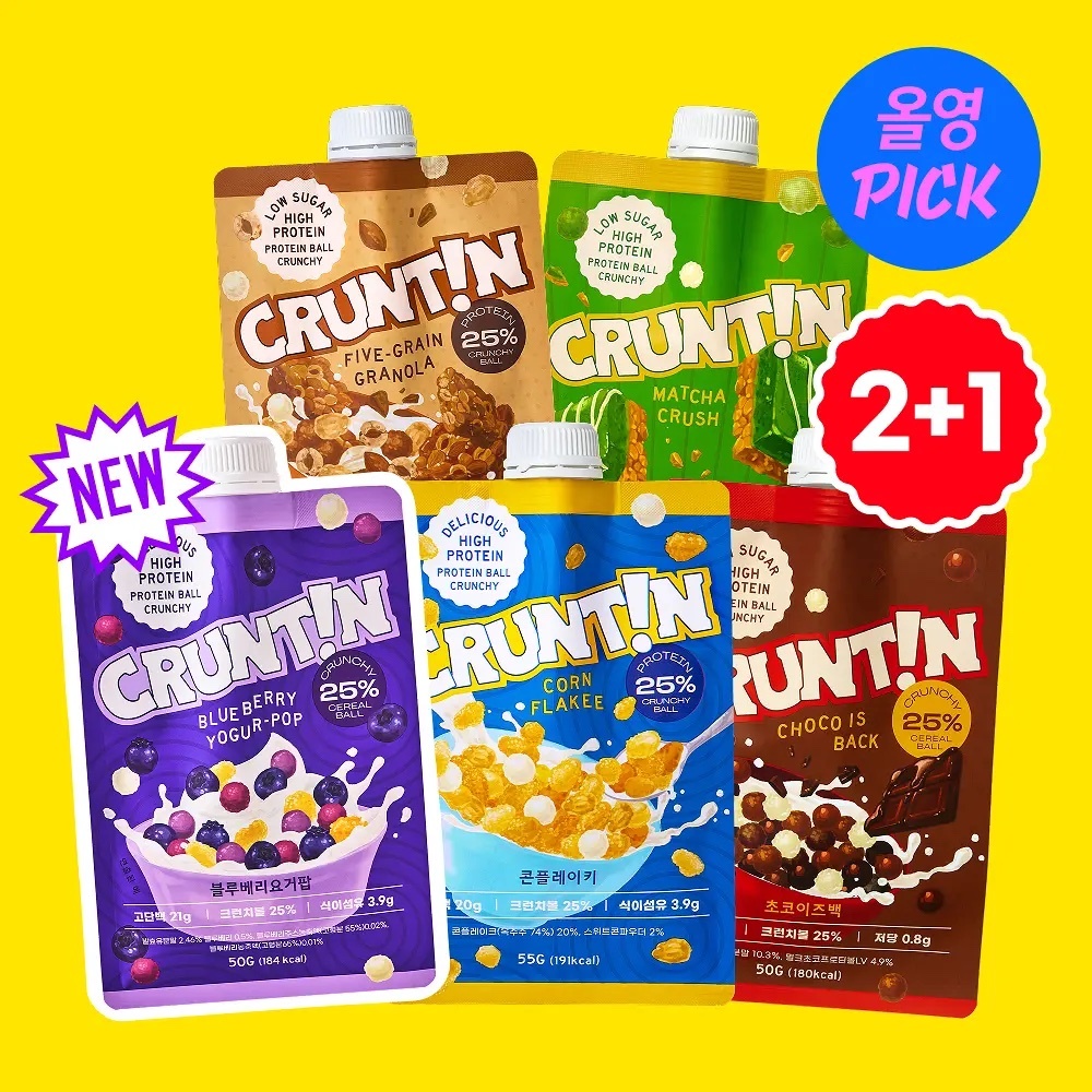 《Olive young連線》CRUNTIN Protein Shake 50g 3ea