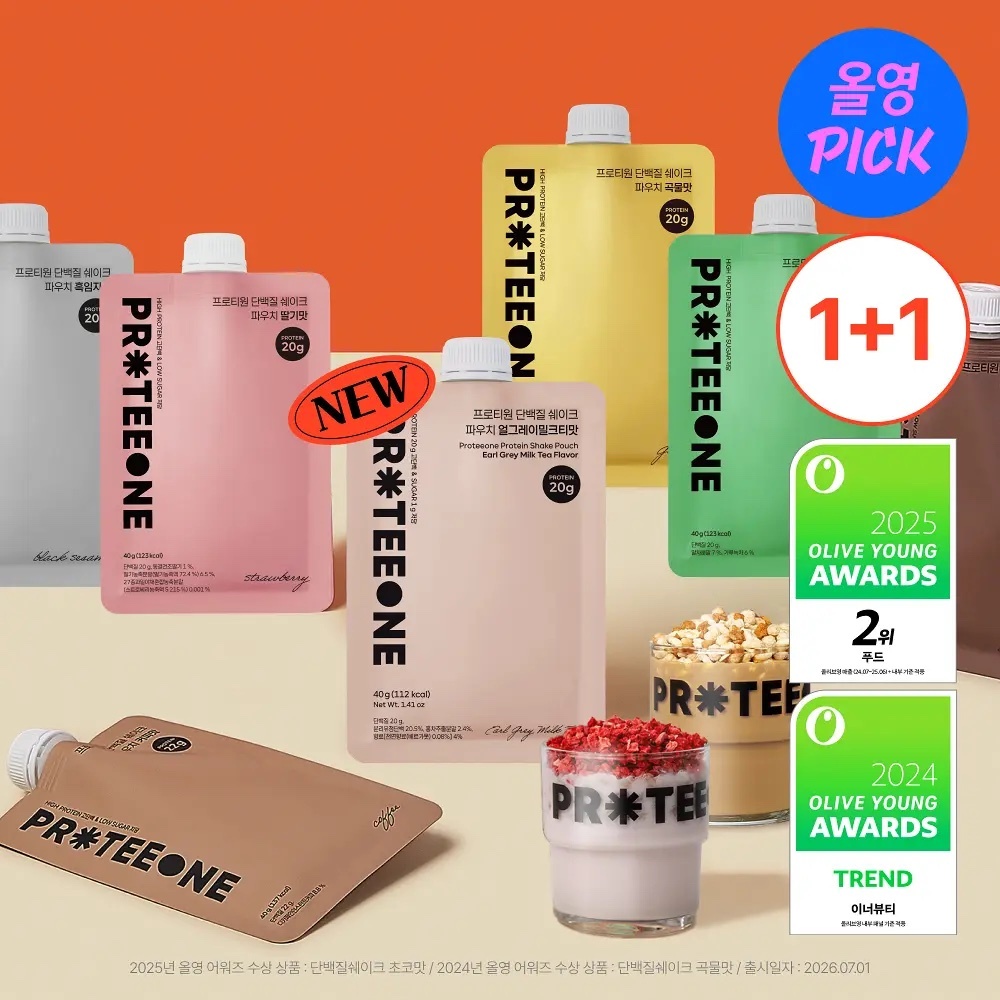 《Olive young連線》 PROTEEONE  Protein Shake Grain Flavor 2ea set