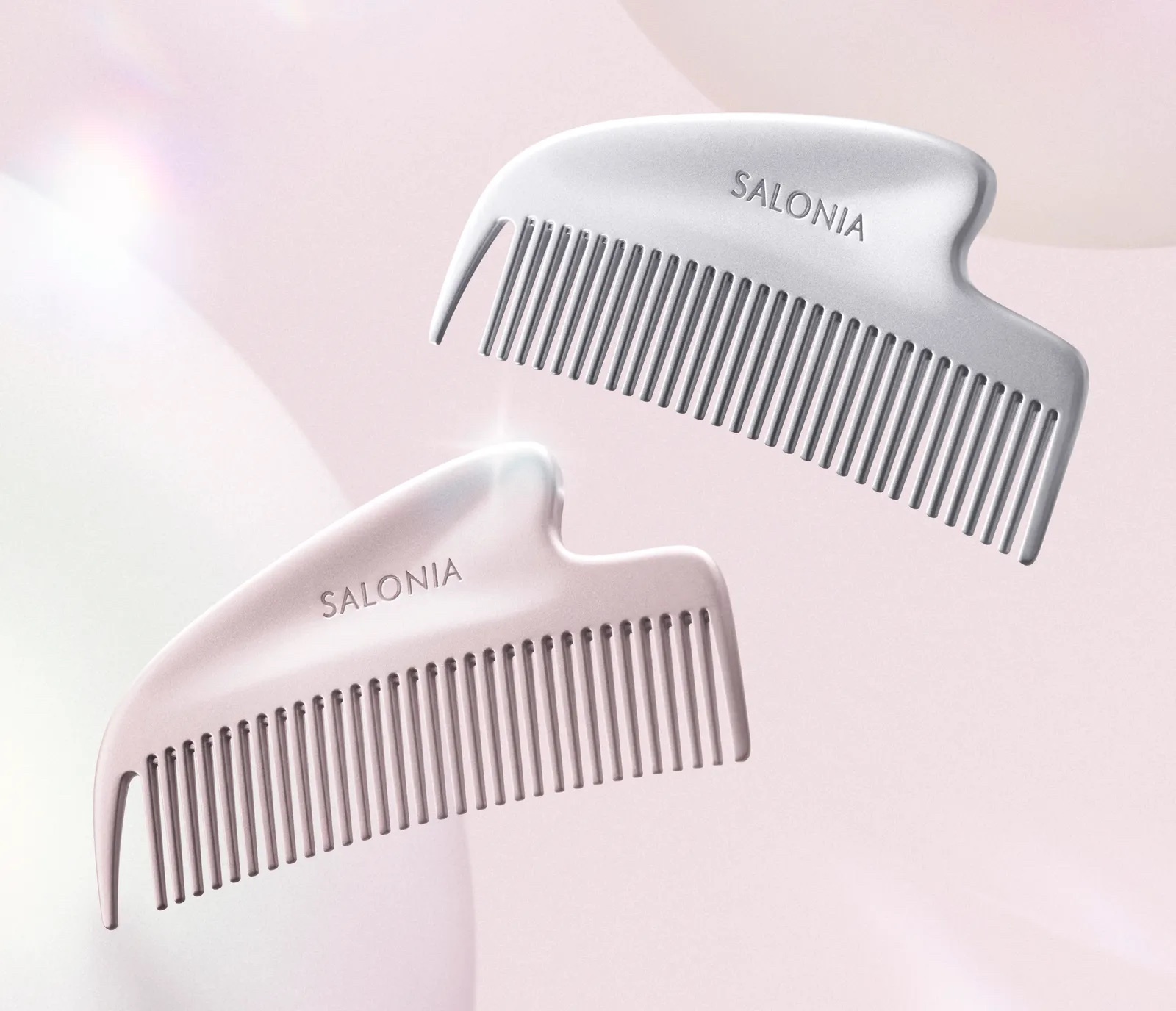 《現貨》SALONIA Glossy Care Metal Kassa Comb