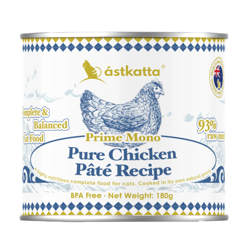 Astkatta – 紐西蘭Prime Momo肉泥主食罐 - 雞肉 Chicken (藍) 180g (大)
