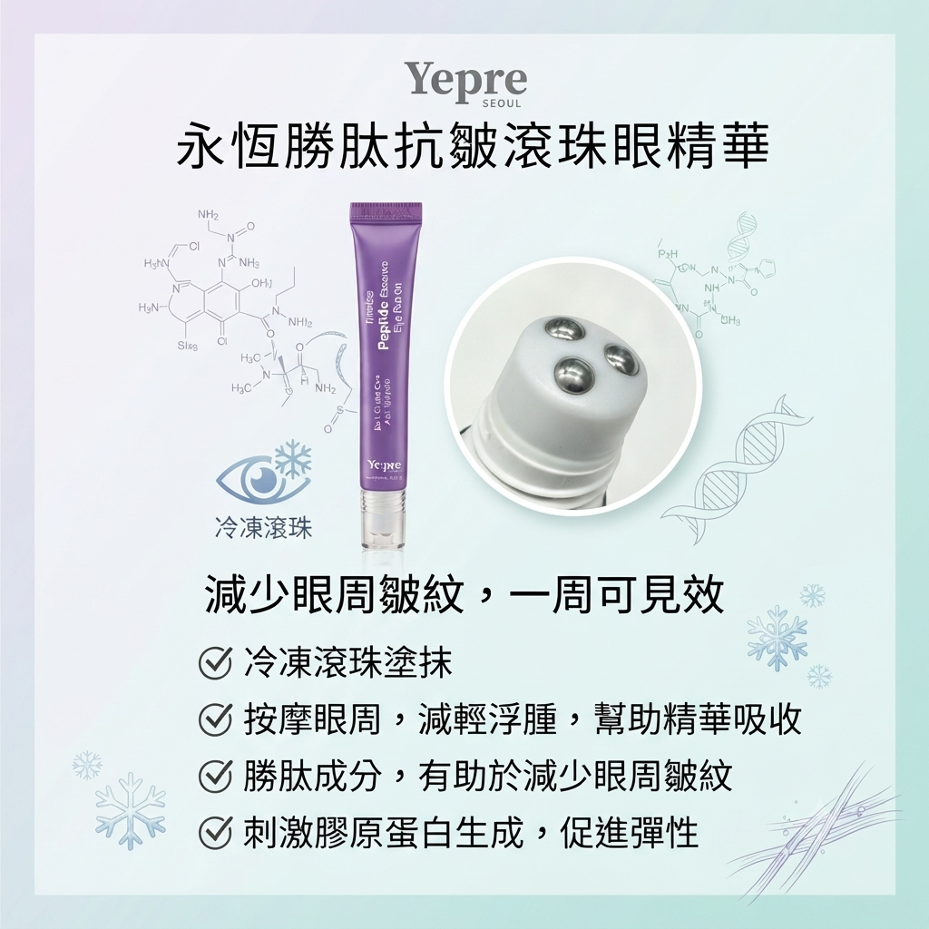 【Yepre 永恆勝肽抗皺滾珠眼精華 15ml】