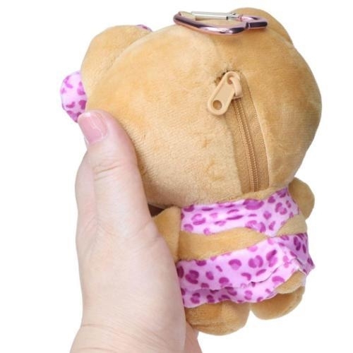 日本 Sanrio 日燒系列 豹紋泳裝造型 公仔包包匙扣