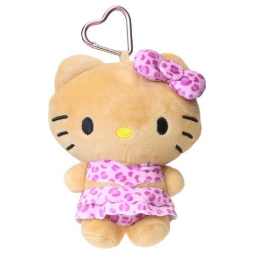 日本 Sanrio 日燒系列 豹紋泳裝造型 公仔包包匙扣