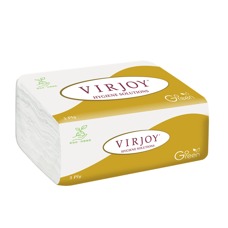 【新上市金裝】Virjoy 唯潔雅 軟抽面紙 金色軟包 3層立體壓花紙巾 (原箱50包) YR35HS100