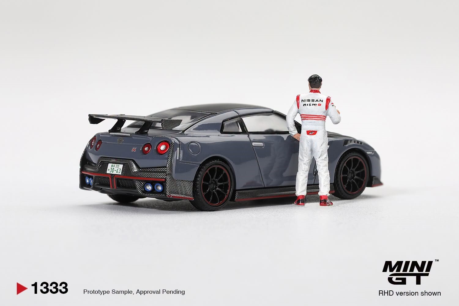 [預訂] Mini GT #1333 日產Nissan GT-R Nismo 2024 筑波量產車單圈紀錄版（附松田次生人偶／松田次生珍藏系列）