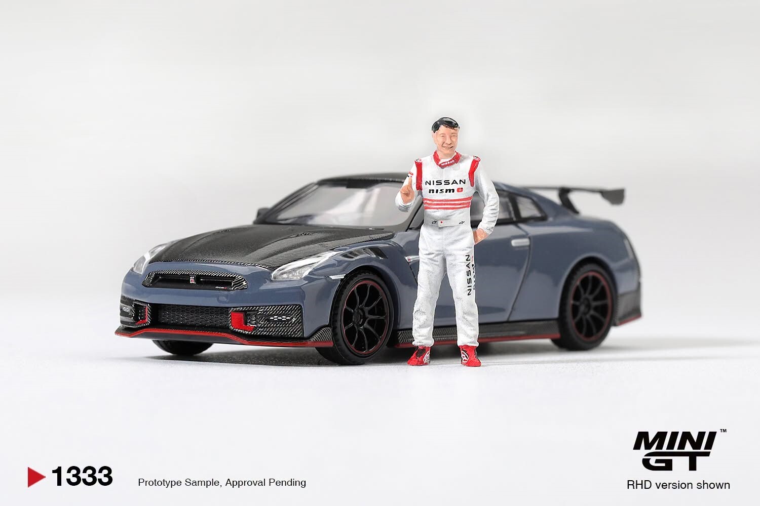 [預訂] Mini GT #1333 日產Nissan GT-R Nismo 2024 筑波量產車單圈紀錄版（附松田次生人偶／松田次生珍藏系列）