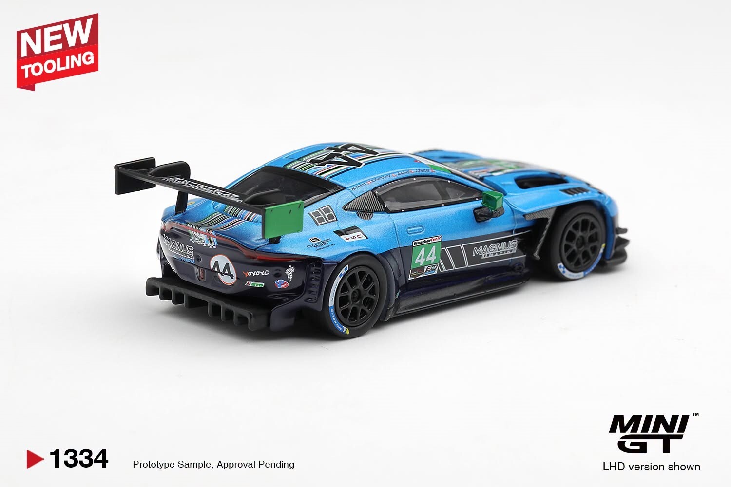 [預訂] Mini GT #1334 阿斯頓馬丁Aston Martin Vantage GT3 Evo #44 Magnus Racing 2025 IMSA Daytona 24小時賽