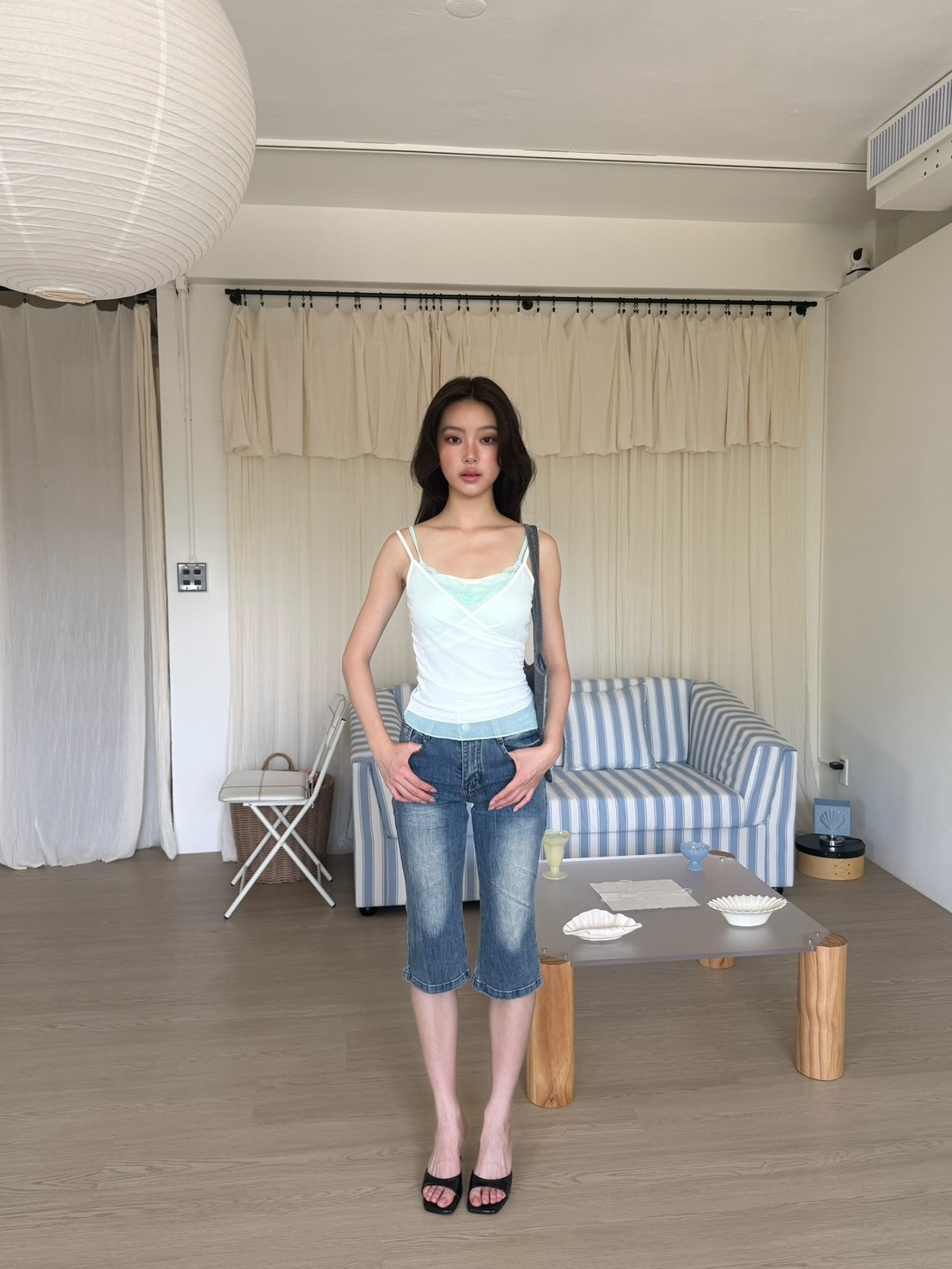 現貨! G06 Niha 紗蕾絲背心