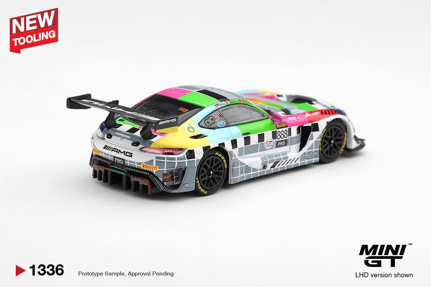 [預訂] Mini GT #1336 Mercedes-AMG GT3 #888 Mercedes-AMG Team GMR 2025年巴瑟斯特 12 小時賽