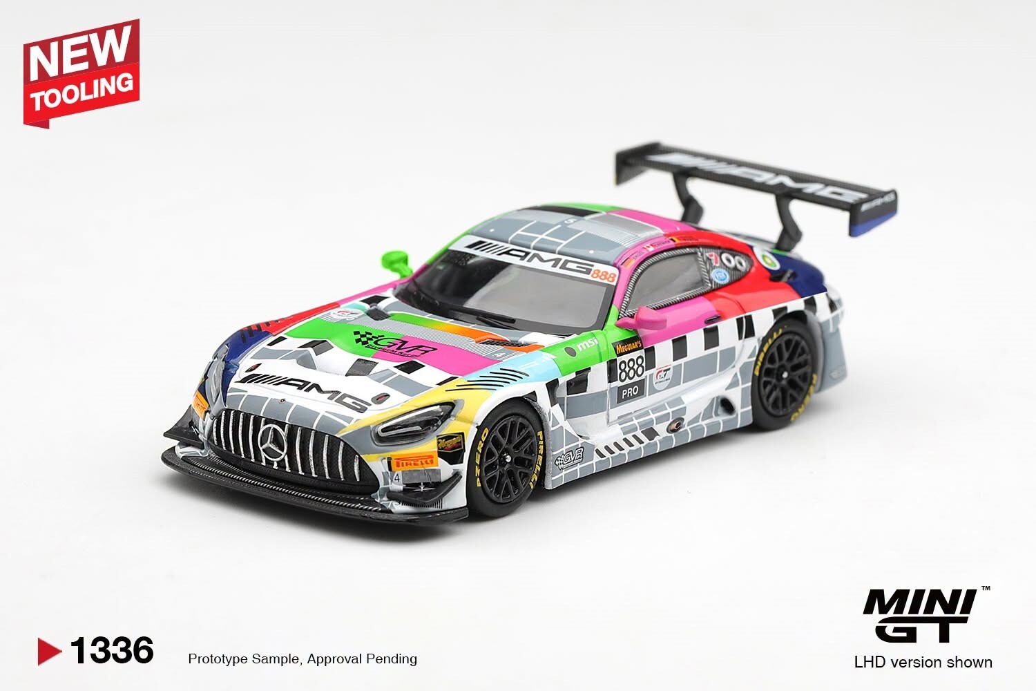 [預訂] Mini GT #1336 Mercedes-AMG GT3 #888 Mercedes-AMG Team GMR 2025年巴瑟斯特 12 小時賽