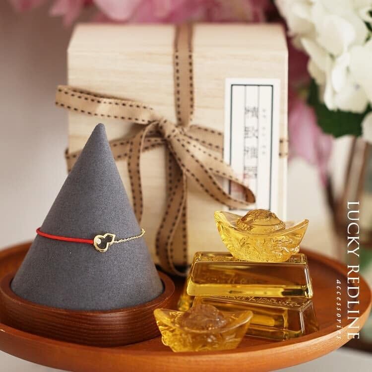 吸金納財金葫蘆開運紅繩/16+4公分延長練