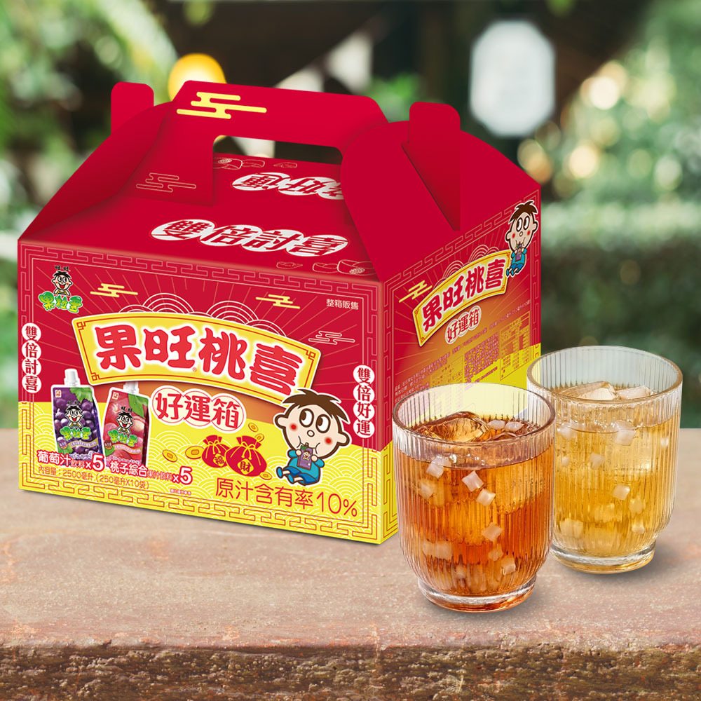 果粒多果旺桃喜好運箱(2960g)