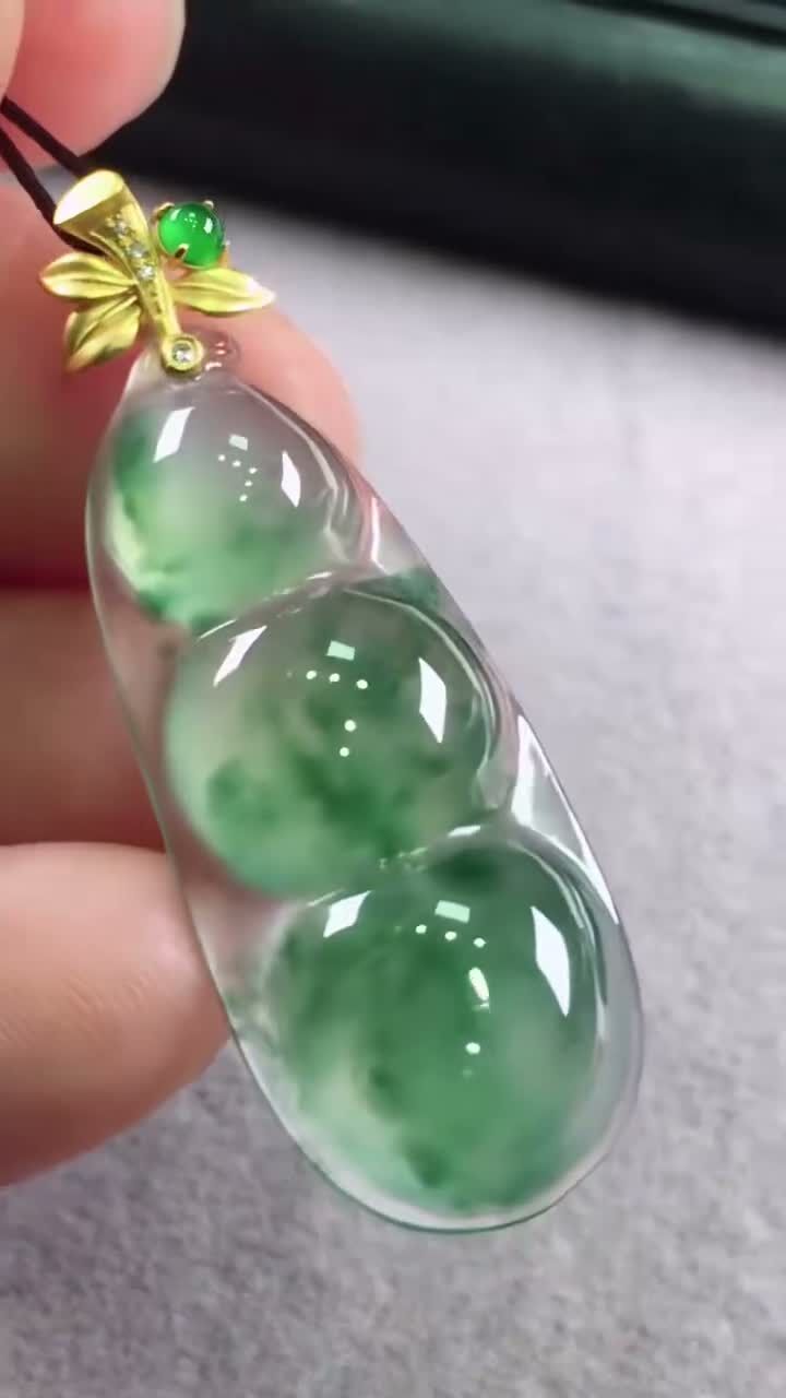 翡翠福豆,天然翡翠A玉, 緬甸玉, Jade, Jadeite