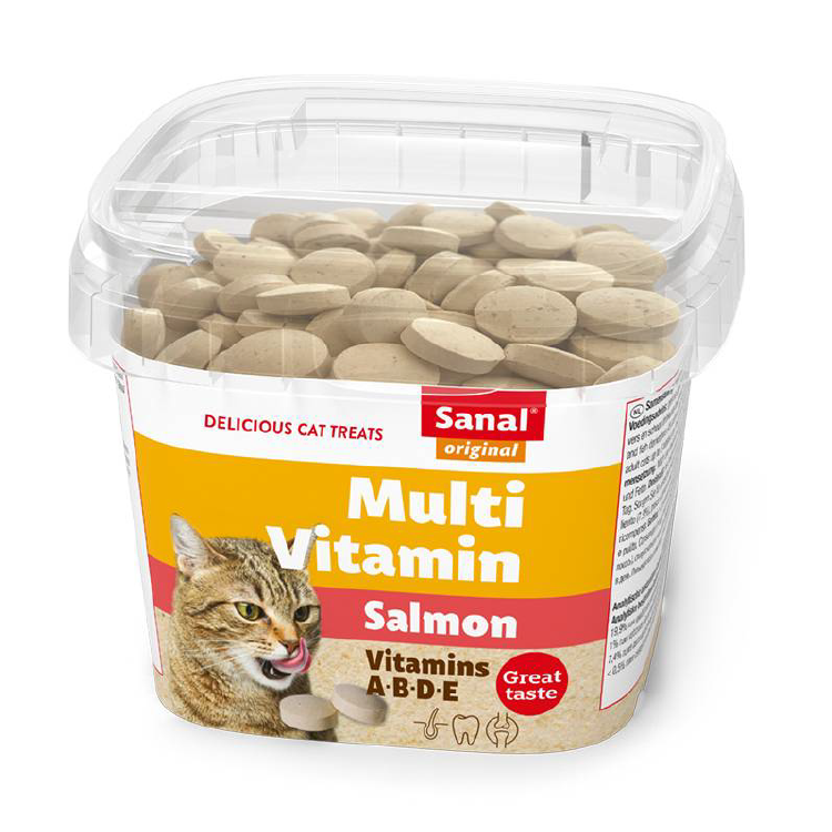 荷蘭 Sanal Cat Multi Vitamin Salmon 100g 多種維他命片/三文魚
