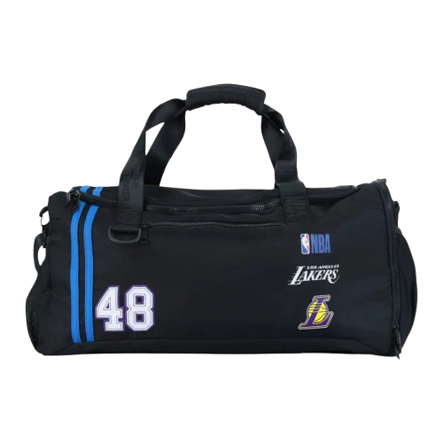 【官網限定】NBA 洛杉磯湖人隊 旅行袋 黑 36251780-20 VII