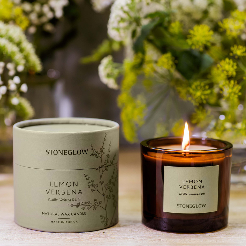 STONEGLOW The Walled Garden - Lemon Verbena Scented Natural Wax Candle Tumbler