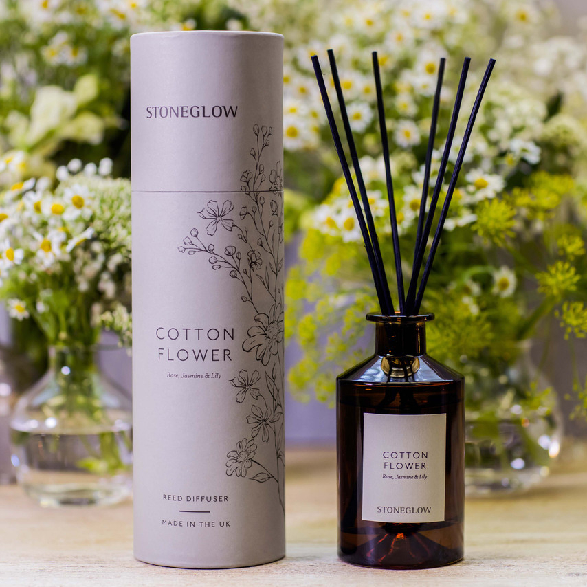 STONEGLOW The Walled Garden - Cotton Flower Reed Diffuser | 160ml