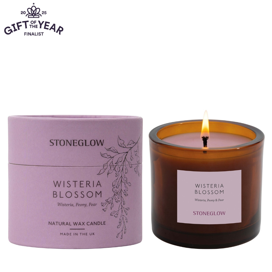 STONEGLOW The Walled Garden - Wisteria Blossom Scented Natural Wax Candle Tumbler