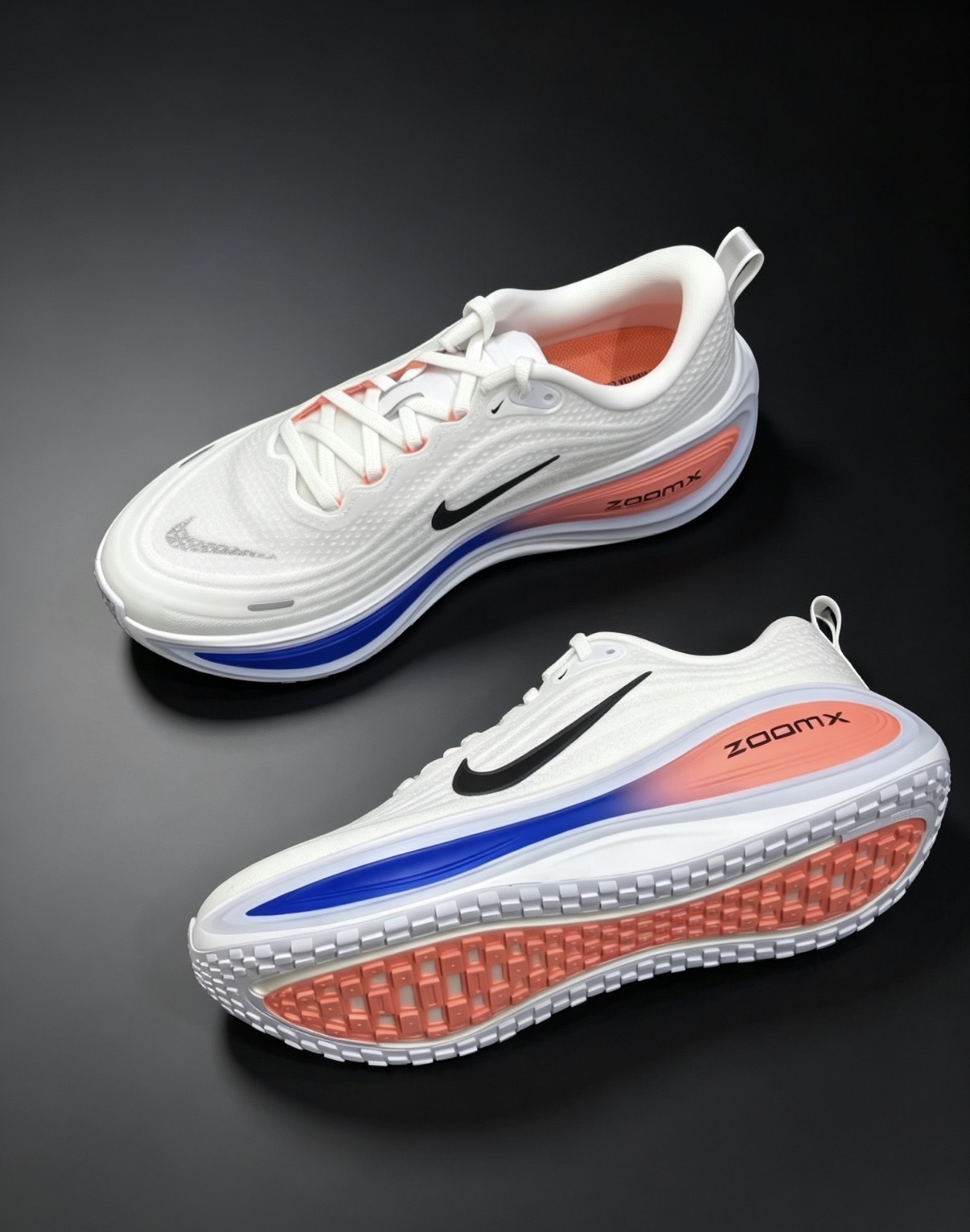 男鞋 NIKE VOMERO PLUS 白藍粉 氣墊 緩震 網布 透氣 休閒 跑步 運動鞋【HV8150-108】
