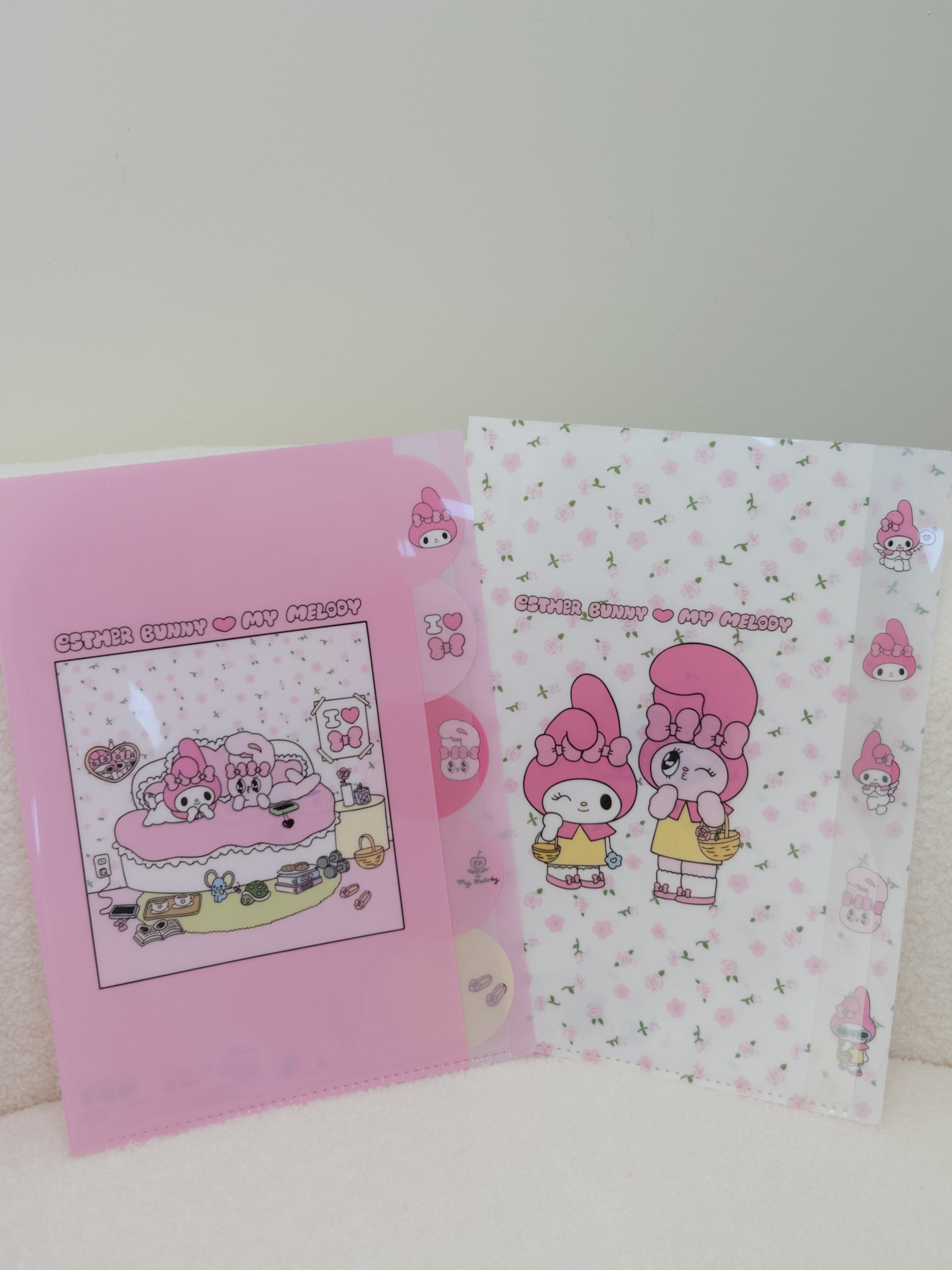 🐾ESTHER BUNNY & MELODY多層資料夾🐰💖