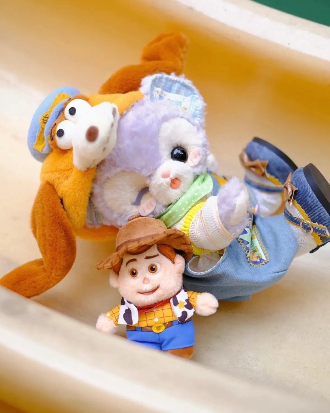 正版授權 DISNEY 迪士尼 玩具總動員5 Q版 毛絨 掛件 耳機包