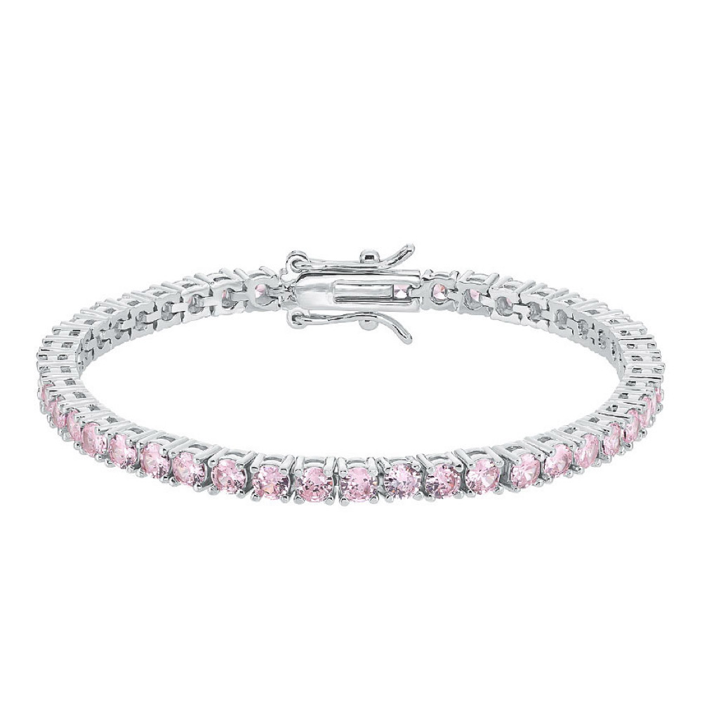【LLOYD】Pink Timeless 3MM Basic Tennis Bracelet (K19-K20)