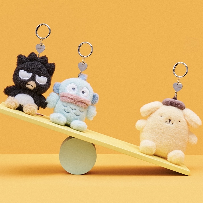 SANRIO HOUSE 原創 毛絨吊飾 心型金屬LOGO 三麗鷗 多款角色