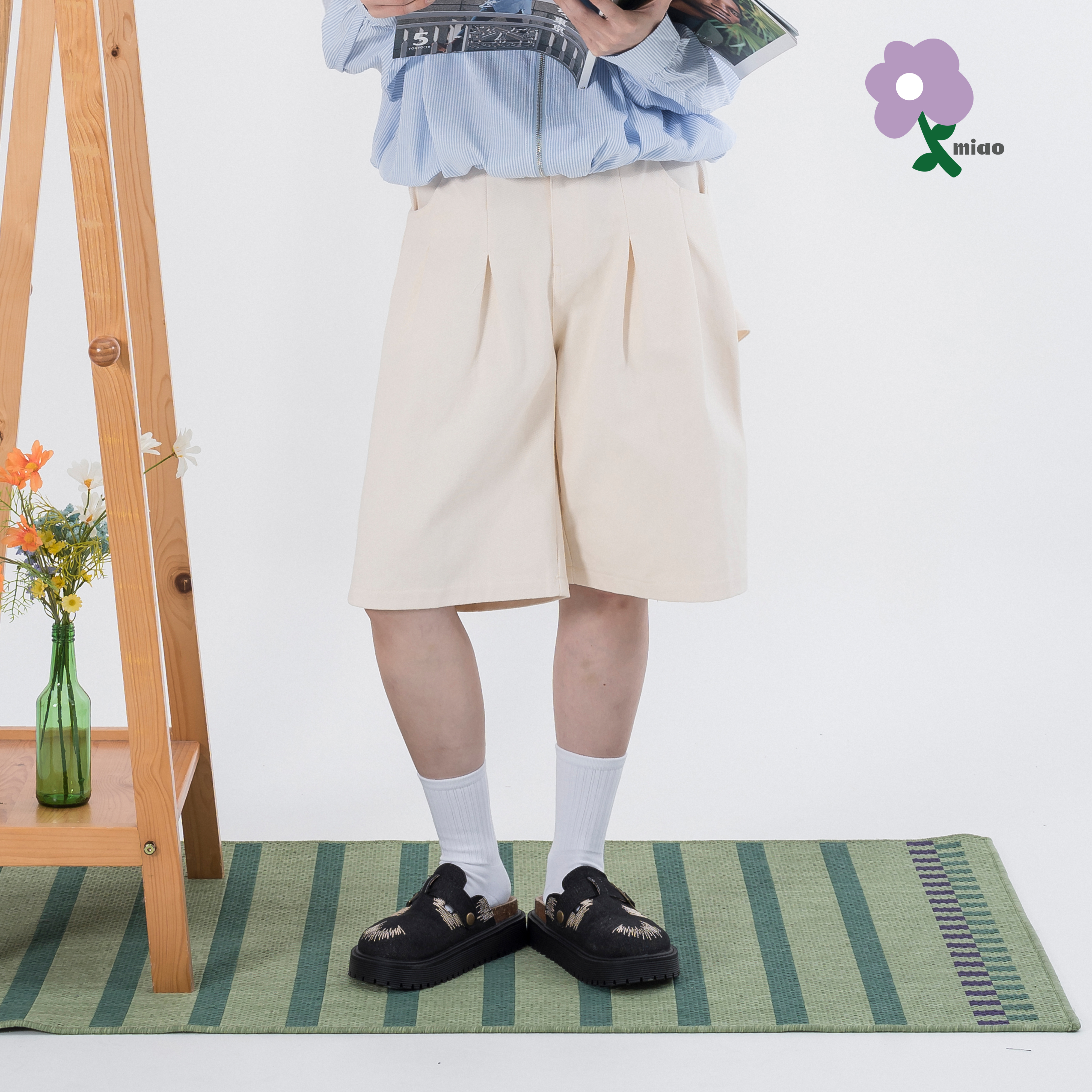 MIAO Twill Painter Shorts 女裝 斜紋布 工作短褲 [M-AS8]