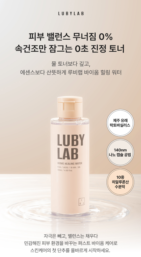 韓國代購 LUBYLAB 益生菌多效舒緩平衡水Biome Healing Water 120ML🔥買1送1🔥