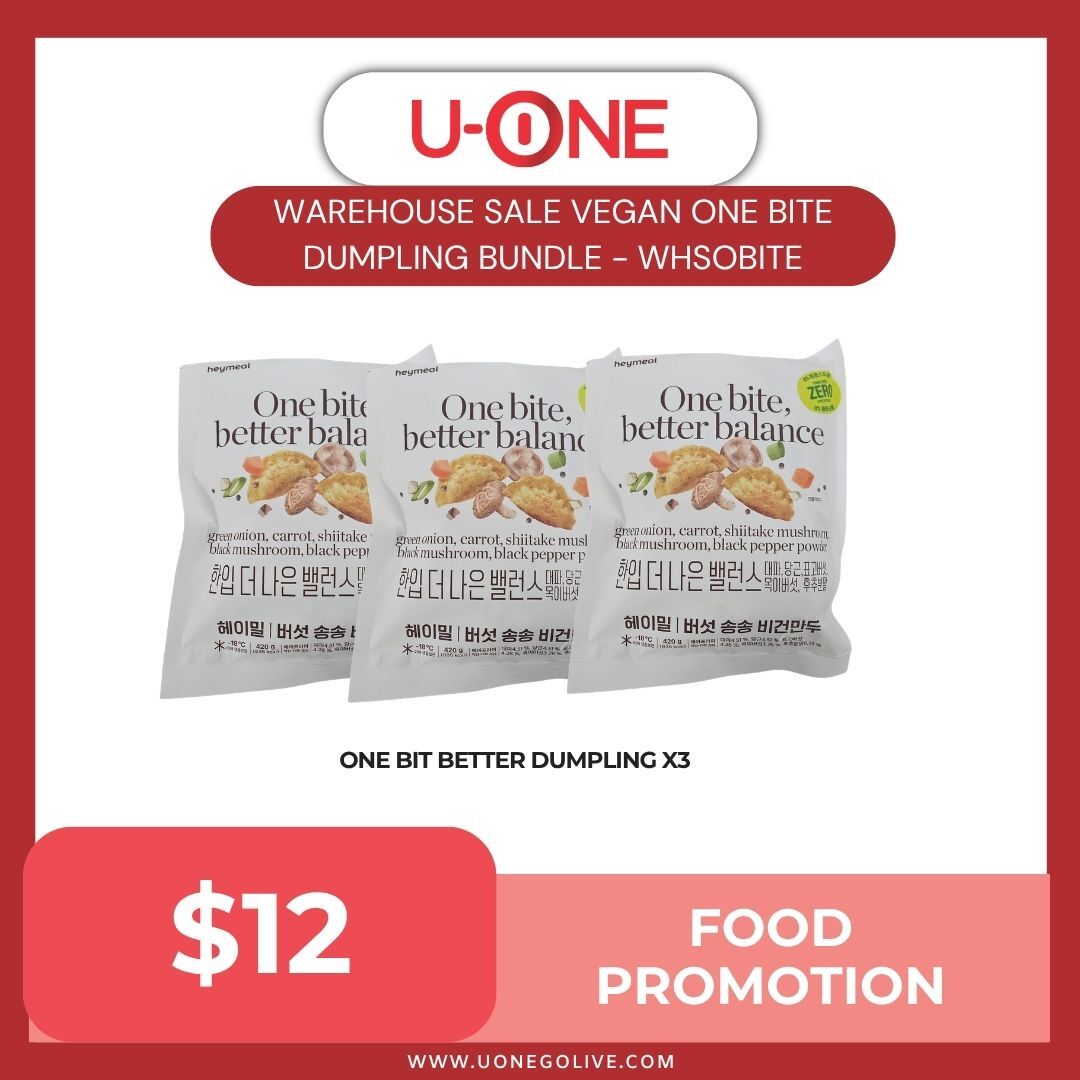 WAREHOUSE SALE VEGAN ONE BITE DUMPLING BUNDLE - WHSOBITE