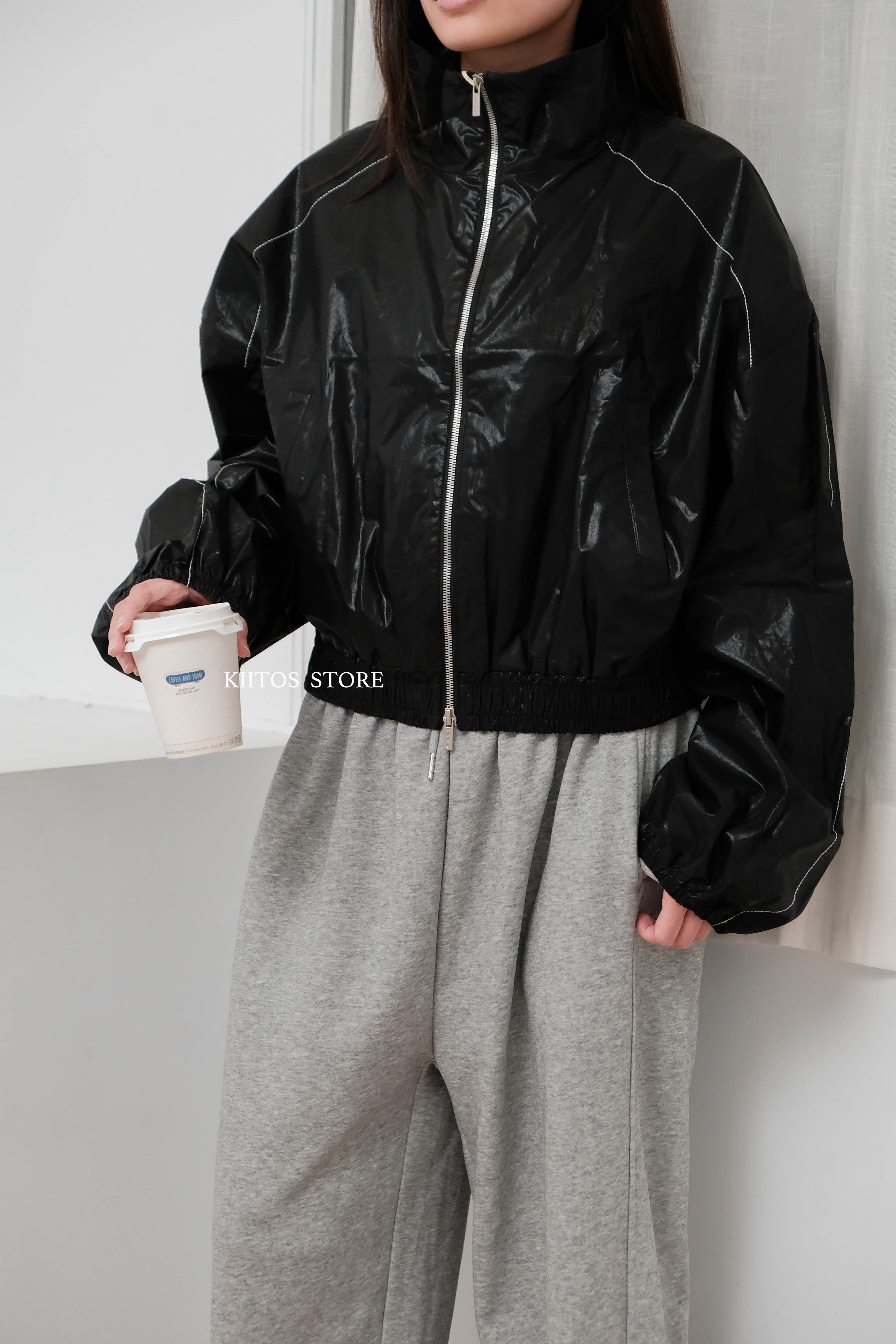 【現貨】韓國 Matin kim 經典 Matin Coating Crop Blouson 短版教練 風衣 外套 多色可選