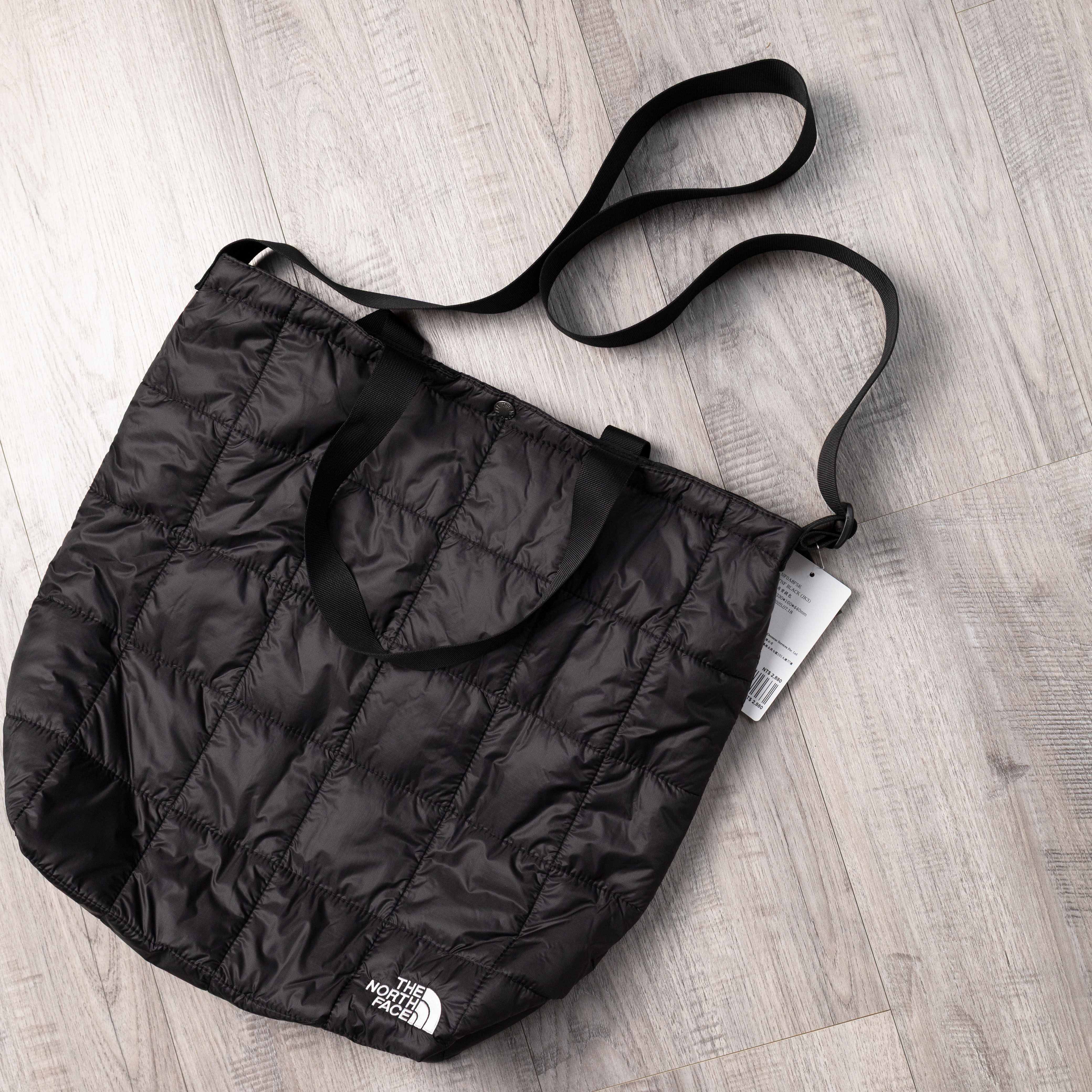 -(E5b02)-THE NORTH FACE PUFFY TOTE BAG 蓬鬆托特包 空氣包 摩卡棕(BOW)/黑色(JK3)-NF0A8F5K