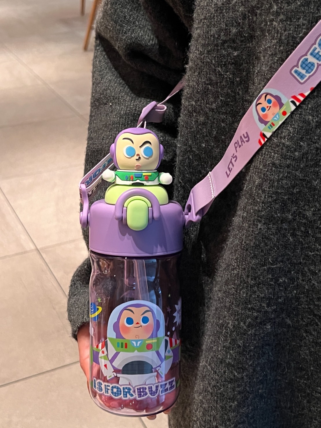 正版授權 DISNEY 玩具總動員 噴霧 吸管水杯 500ML