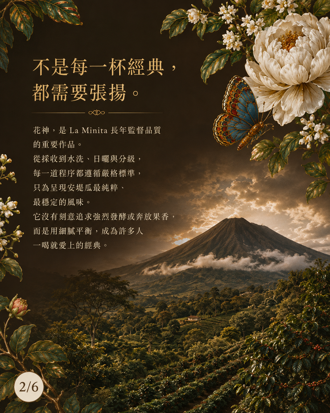 瓜地馬拉 拉米尼塔 安堤瓜 花神 水洗 SHB｜淺中烘焙 咖啡豆 227g