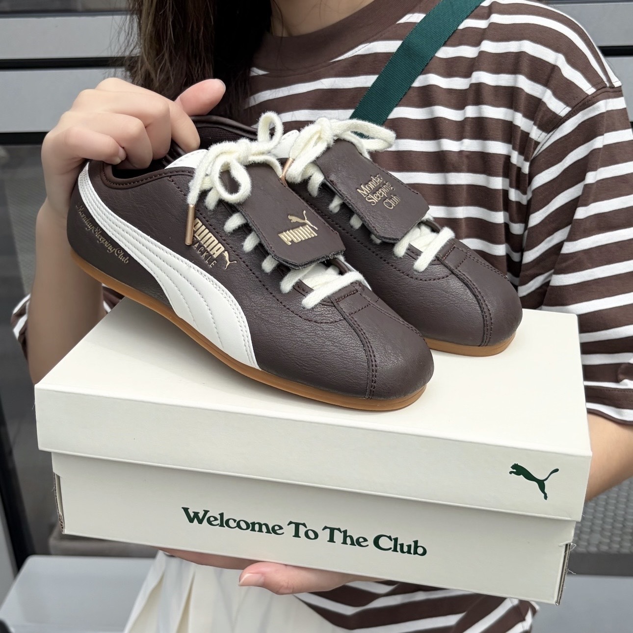 PUMA x MONDAY SLEEPING CLUB TACKLE 巧克力 翻蓋鞋舌 聯名款 男女 408847-01