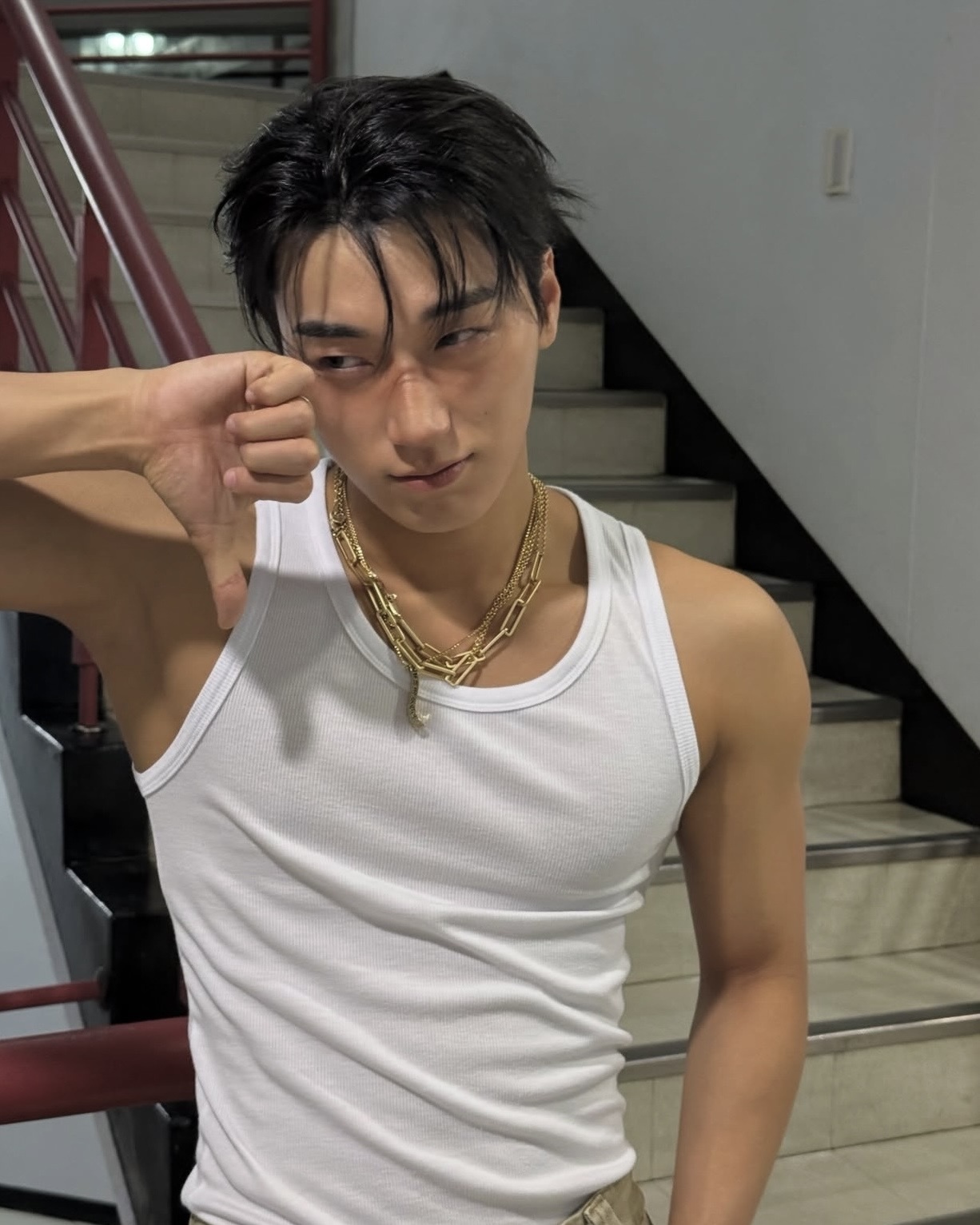 <震胸裝備>XIN SELECT 韓國 肌肉 螺紋 貼身 背心 三色