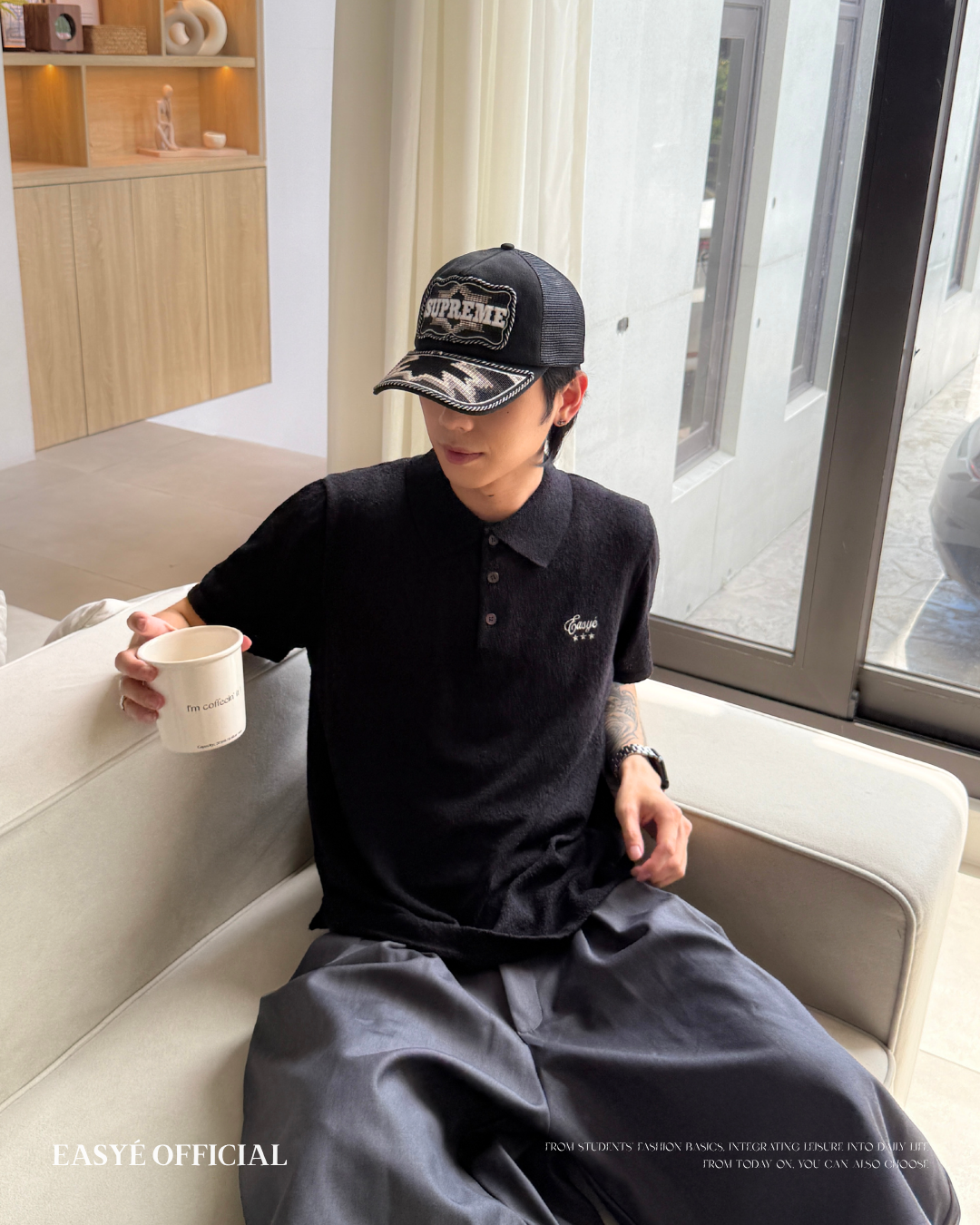 EASYÉ軟糯針織短袖衫