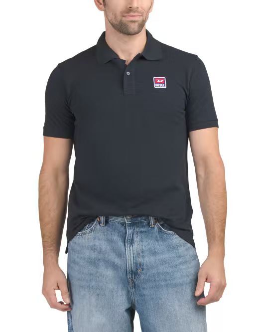 【預購】DIESEL H070746  男裝小Logo Polo短袖上衣