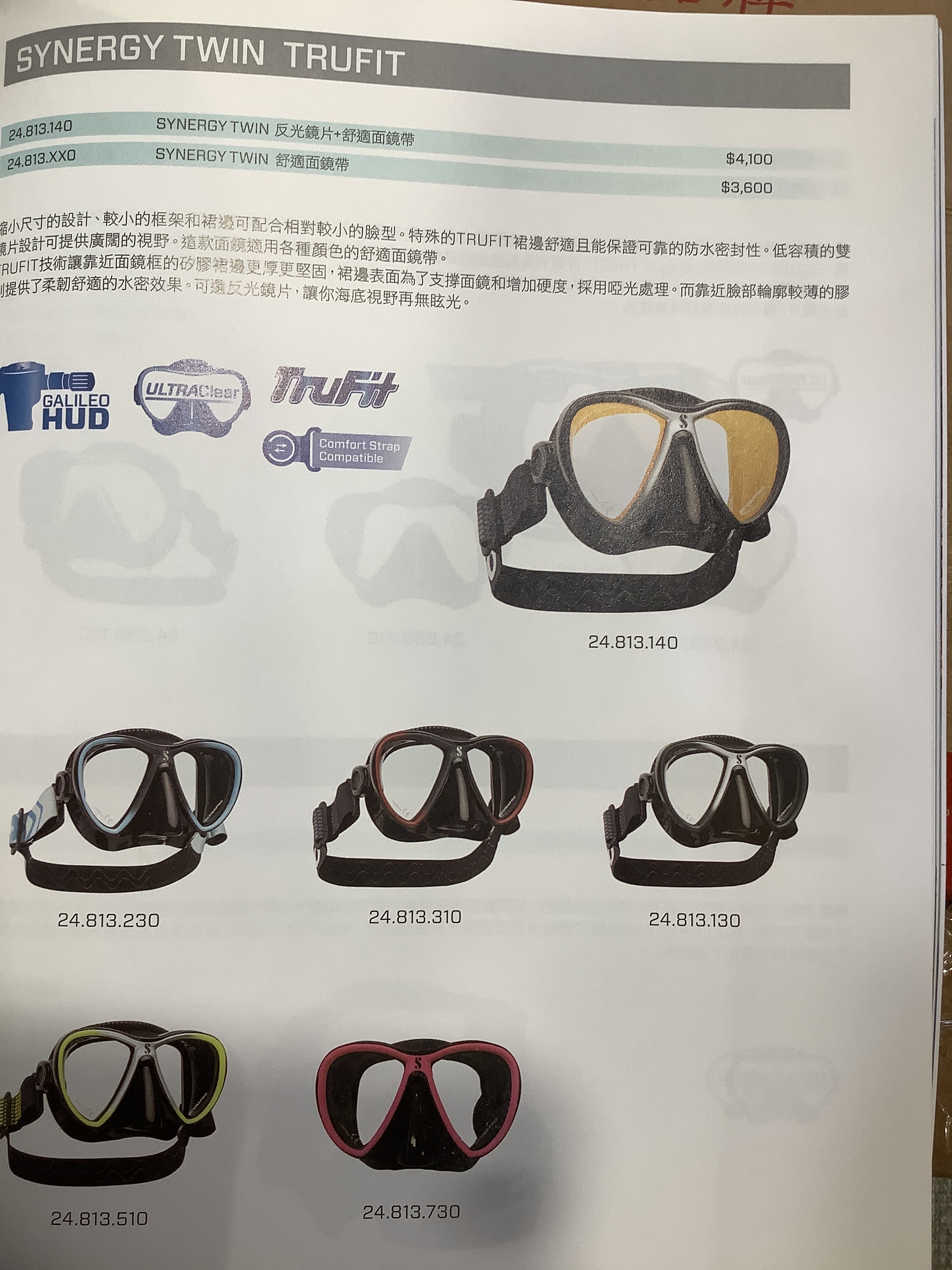 Scubapro Synergy Twin面鏡