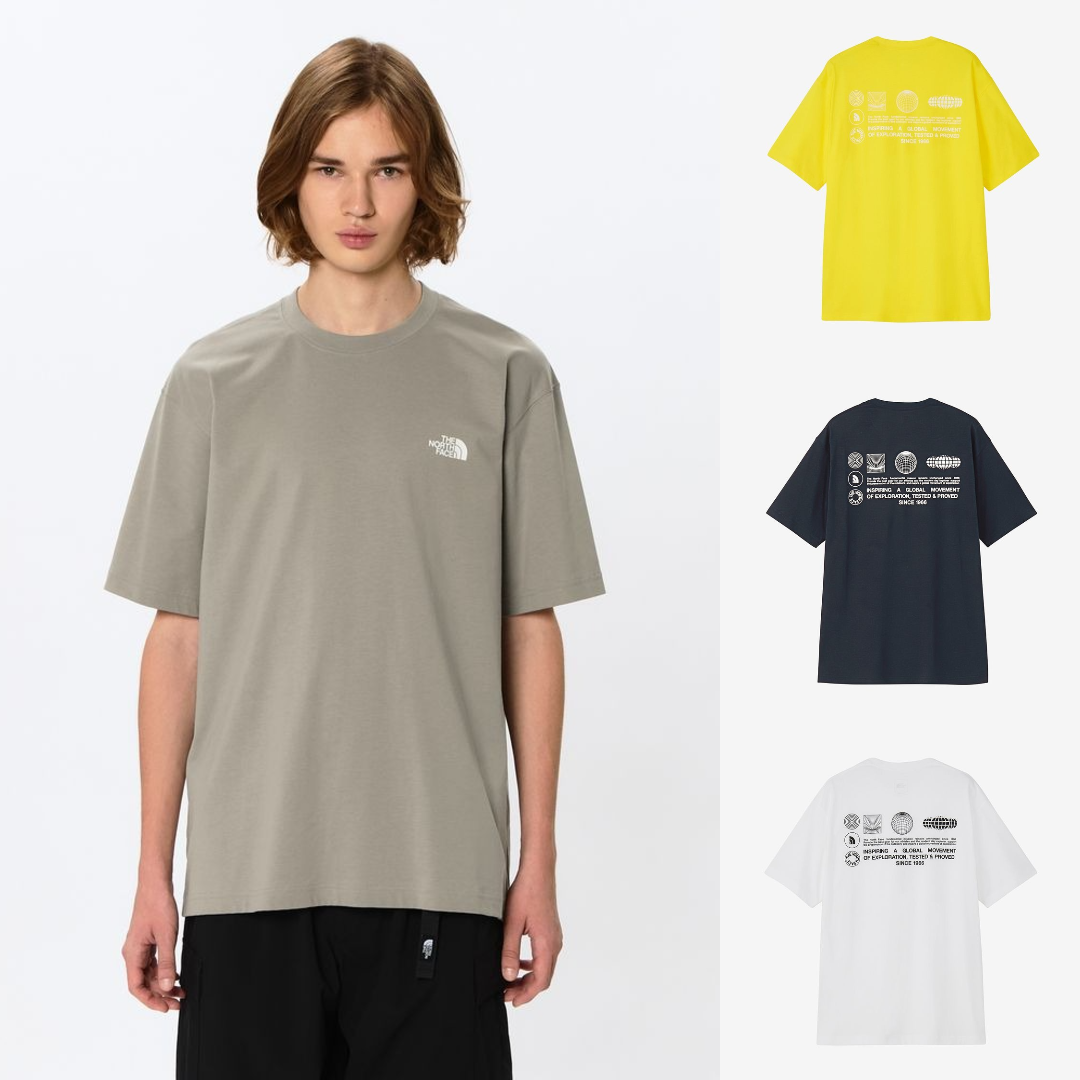 限時折扣預購┃日本 中性款 THE NORTH FACE S/S Globe Grid Tee 吸汗速乾 地球 短T