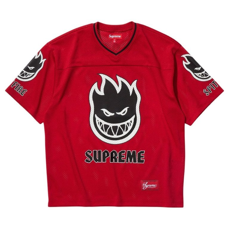 2026SS Supreme x Spitfire Football Jersey 火焰 足球衣 球衣 現貨 SS26KN60