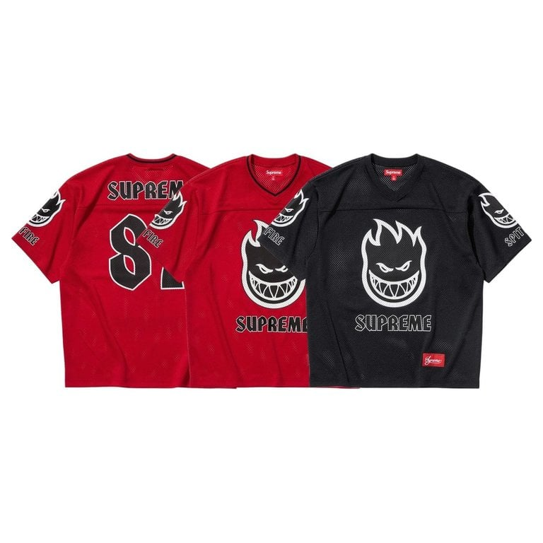 2026SS Supreme x Spitfire Football Jersey 火焰 足球衣 球衣 現貨 SS26KN60