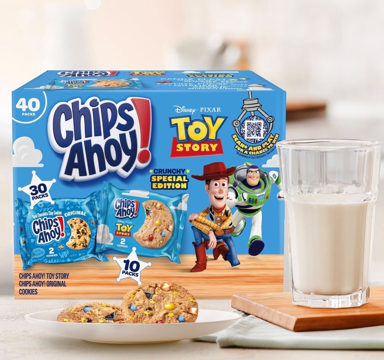 美國 Chips Ahoy! x Toy Story 聯名朱古力脆片曲奇 (1盒40包) -2600517–260710
