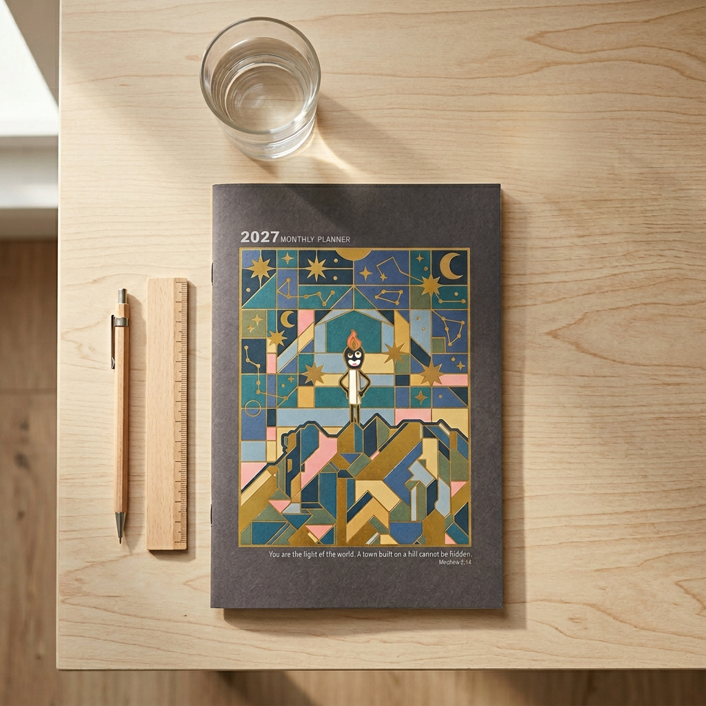 火柴人月曆手帳｜ 2027年月曆手帳 A5 Monthly Planner
