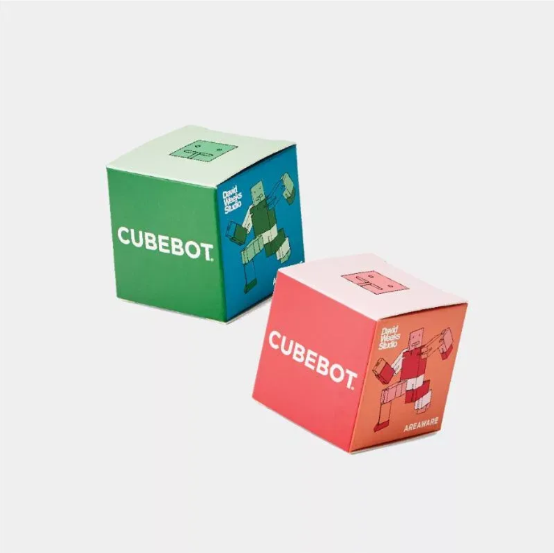 【 美國 Cubebot | 迷你 酷比人積木變形機器人 - 漸層紅 】