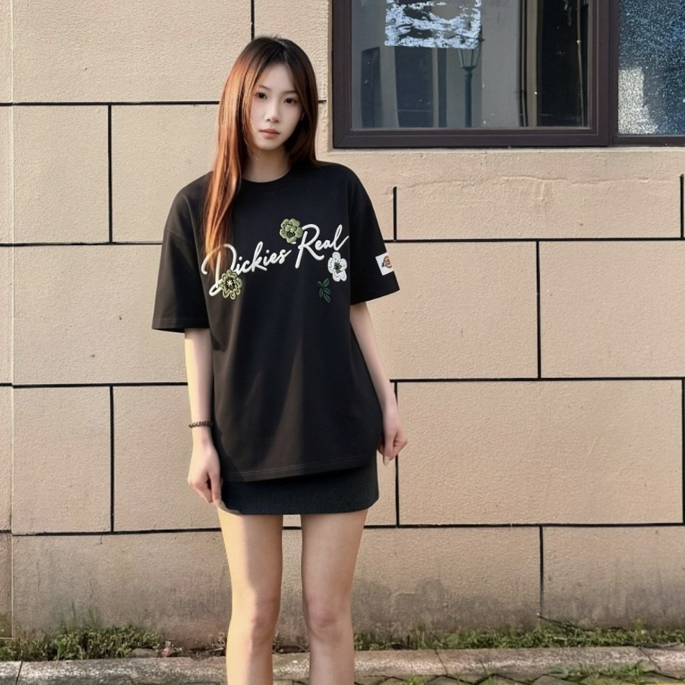 『預購商品』Dickies 重工立體仿刺繡花卉短 DKU260NKT016-S1